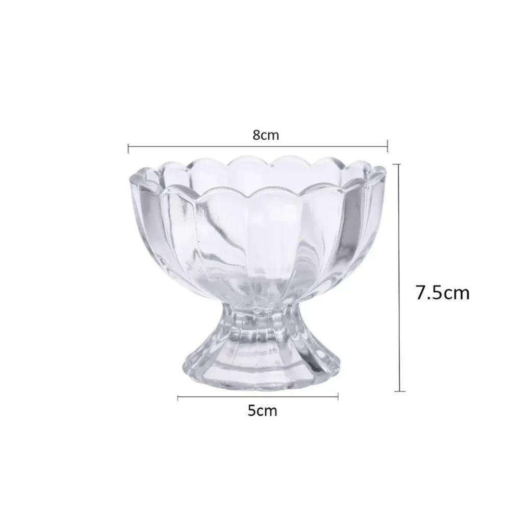 Glass Dessert Bowl Set – 6 Pcs