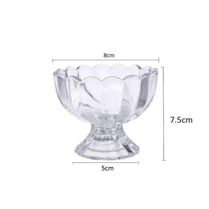 Glass Dessert Bowl Set – 6 Pcs